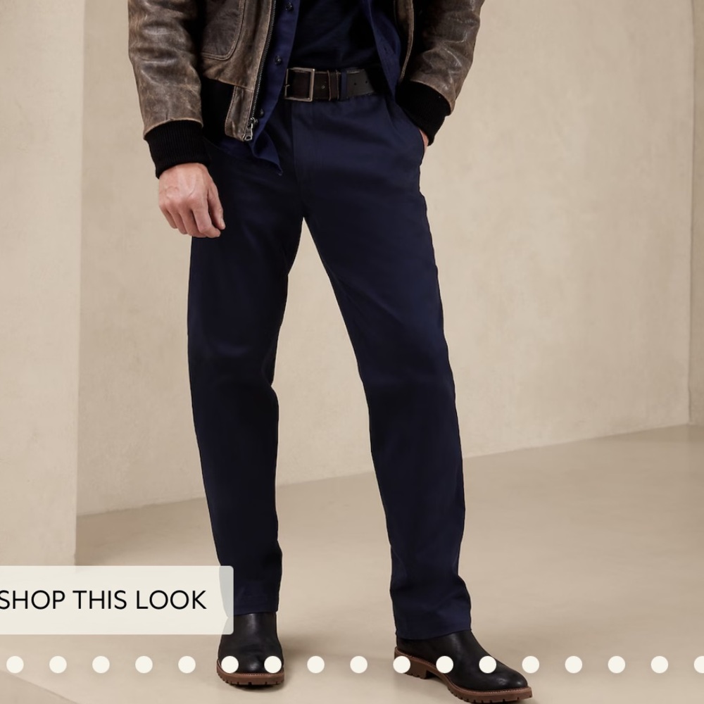 Navy blue Banana Republic Aiden Chino